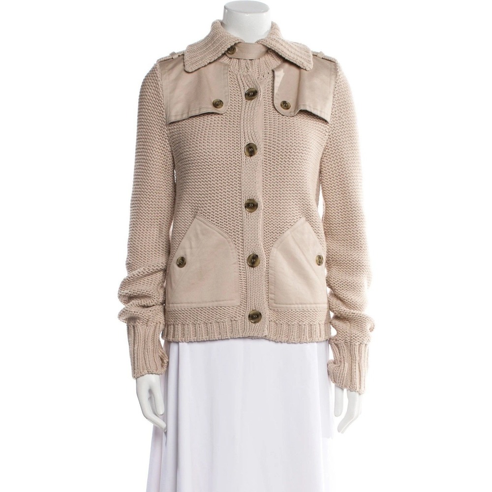 Marc Jacobs Wool Knit Jacket Beige Size S